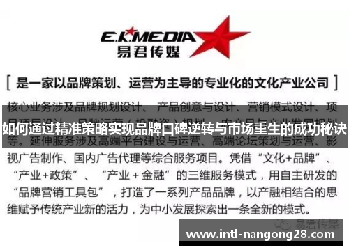 如何通过精准策略实现品牌口碑逆转与市场重生的成功秘诀 如何通过精准策略实现品牌口碑逆转与市场重生的成功秘诀