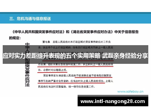应对实力差距提升表现的五个实用策略 武磊亲身经验分享